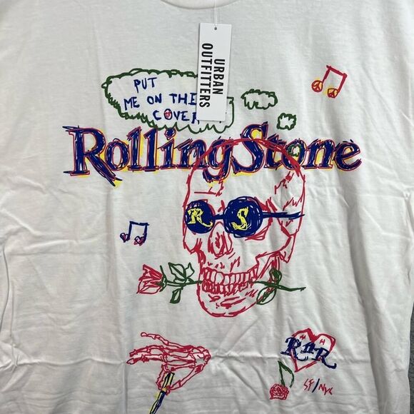 Urban Outfitters Rolling Stone Magazine White T-Shirt Dress - Picture 5 of 9